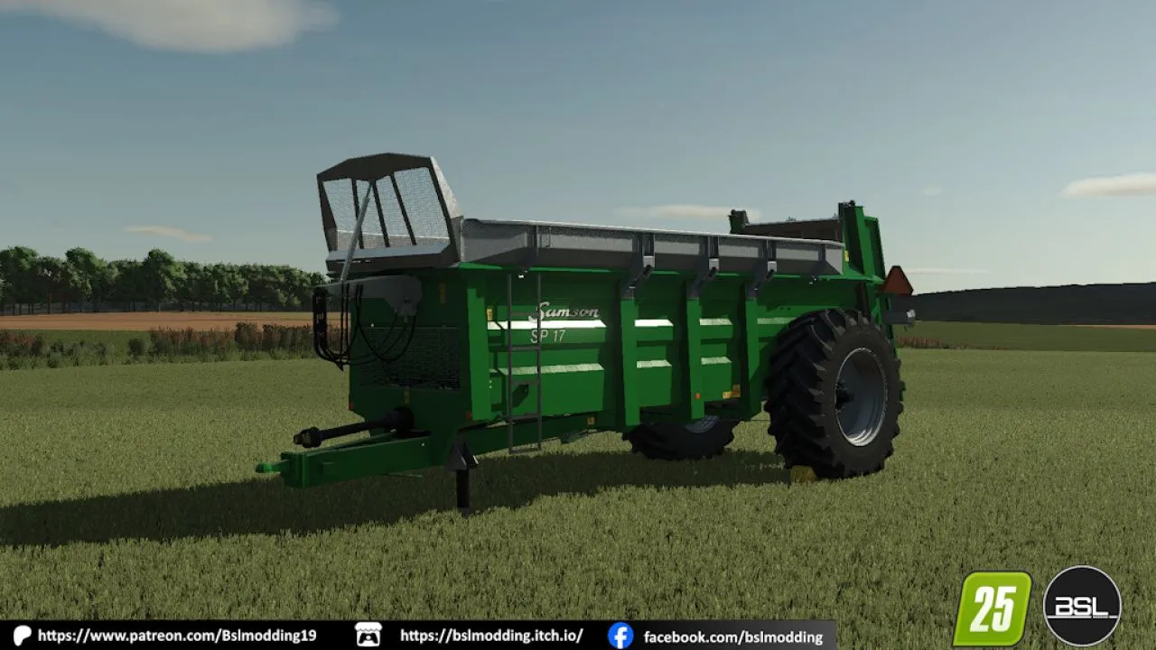 Ефективний Розкидач Гною Samson SP14-17 US Spec для Farming Simulator 25