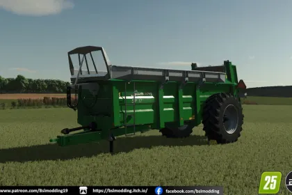 Efficient Manure Spreader Samson SP14-17 US Spec for Farming Simulator 25