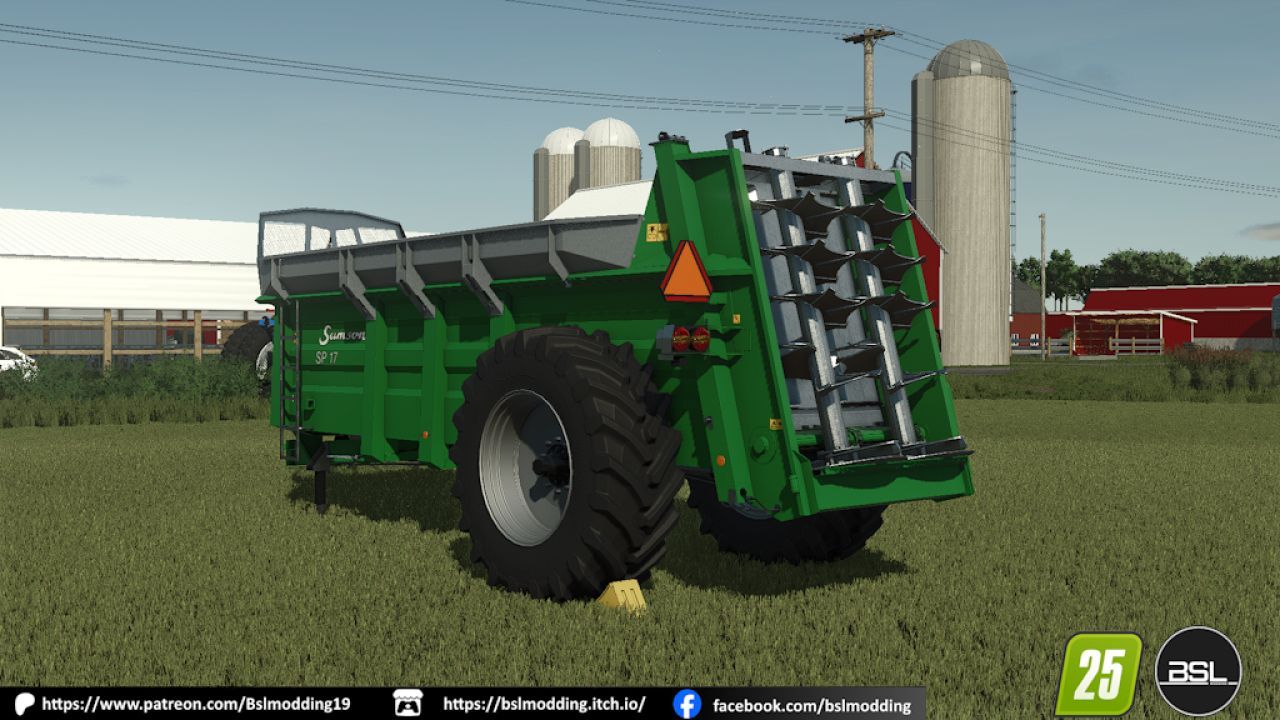Effektiver Miststreuer Samson SP14-17 US Spec für Farming Simulator 25
