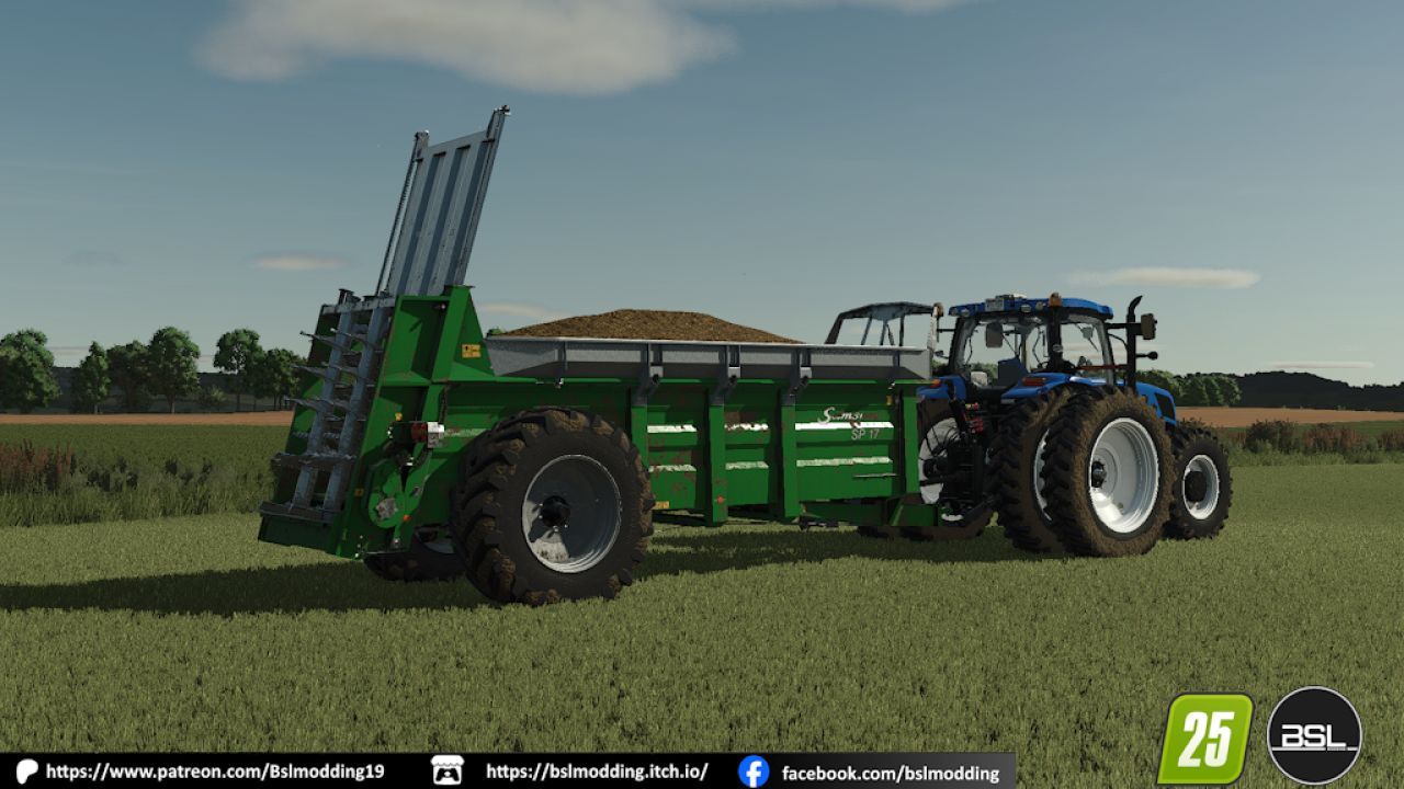 Effektiver Miststreuer Samson SP14-17 US Spec für Farming Simulator 25