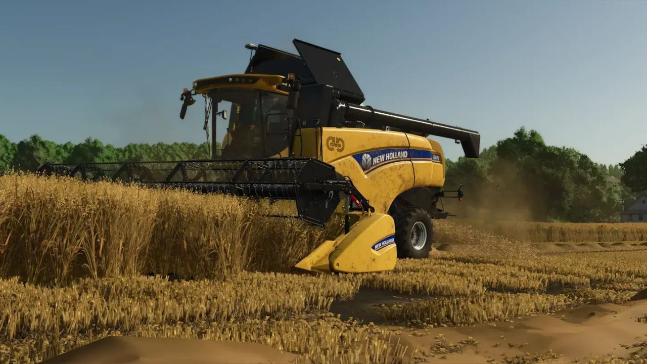 Legendarny pakiet New Holland: Kombajn CX 770 i Żniwa Varifeed 28ft/41ft dla FS25
