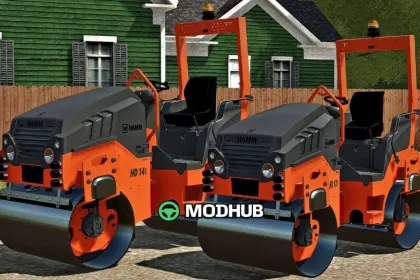 Walec Hamm HD 14i HD 12i Pack v1.0 do FS25 — 2