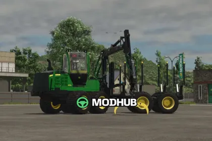 Forwarder John Deere 1210G for FS25 — 2