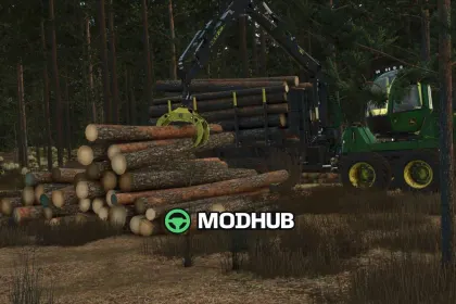 Forwarder John Deere 1210G for FS25 — 4
