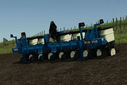 Effizienter Kinze 3140 8 Reihen Pflanzer — Präzise Aussaat auf 6 m in FS25