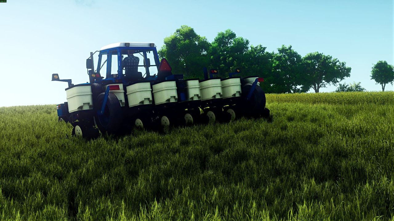 Effizienter Kinze 3140 8 Reihen Pflanzer — Präzise Aussaat auf 6 m in FS25