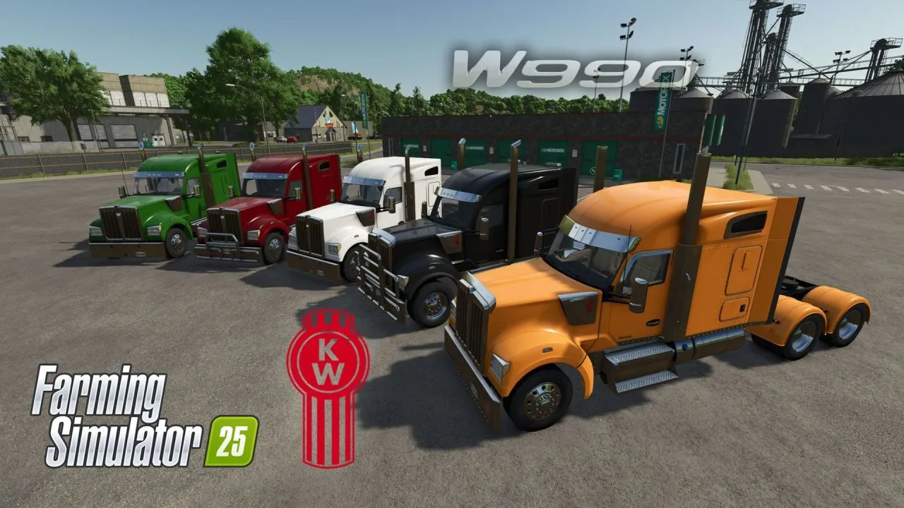 Легендарна Вантажівка Kenworth W990 2020 76" Mid Roof Sleeper — Американська Міць у FS25
