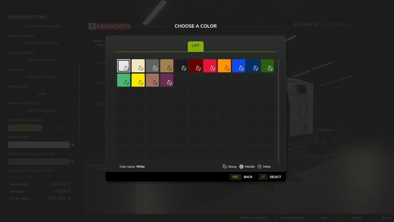 Легендарна Вантажівка Kenworth W990 2020 76" Mid Roof Sleeper — Американська Міць у FS25