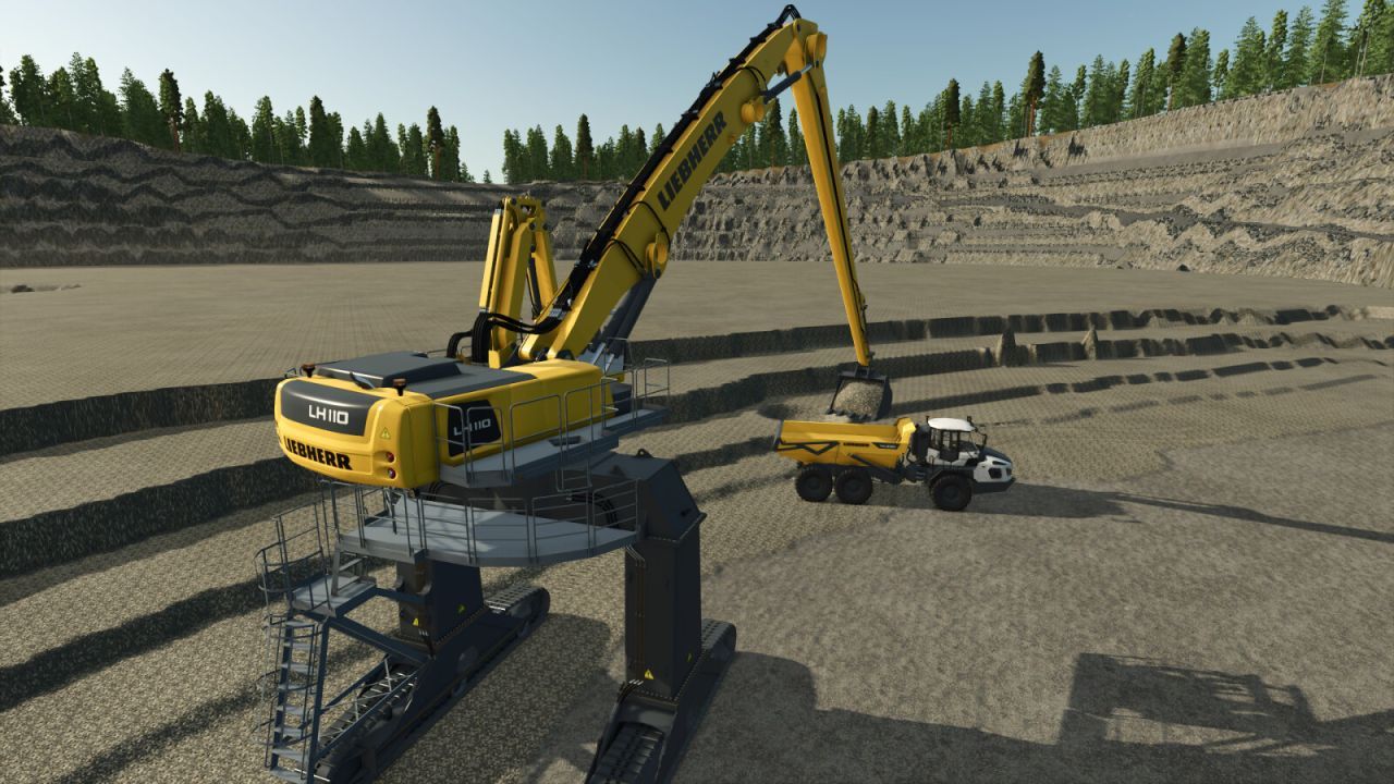 Koparka Liebherr LH110 C Gantry do Farming Simulator 25