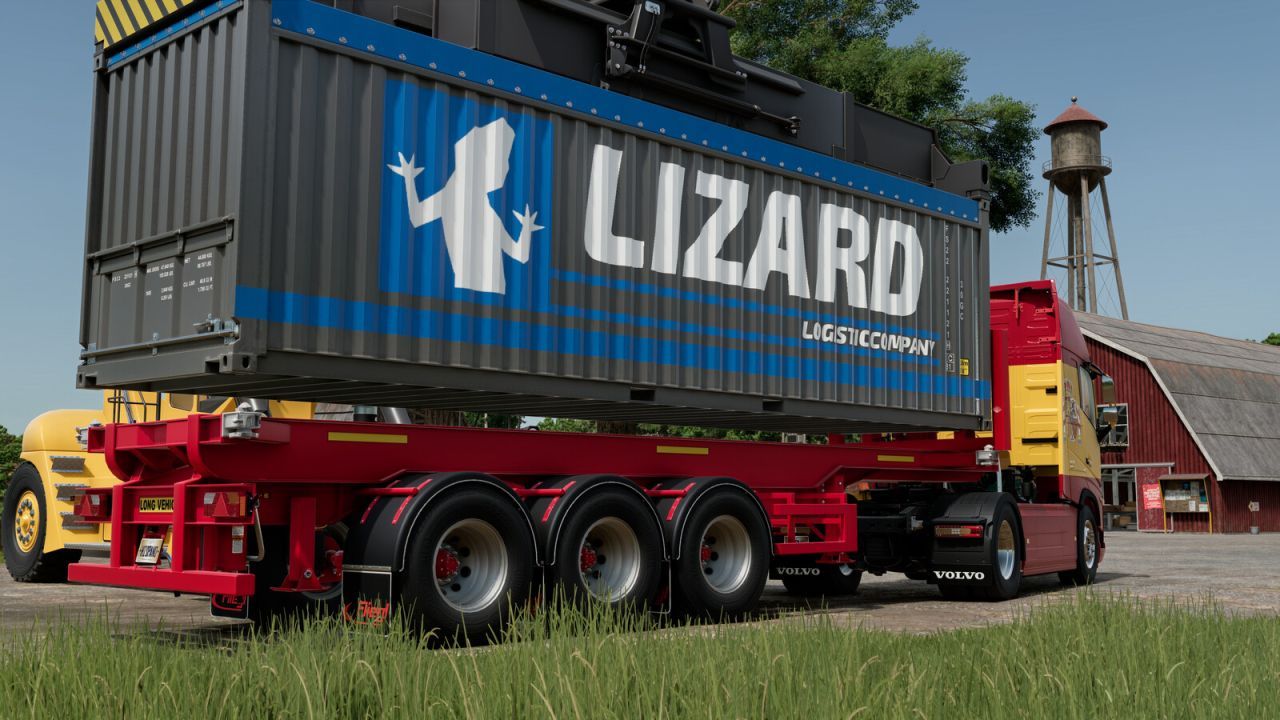Remorque porte-conteneurs Fliegl pour Farming Simulator 25