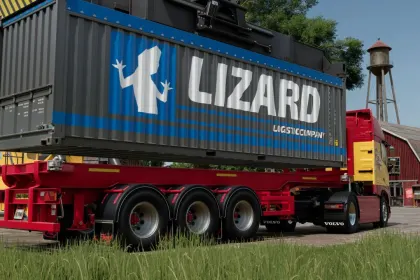 Remorque porte-conteneurs Fliegl pour Farming Simulator 25 — 2