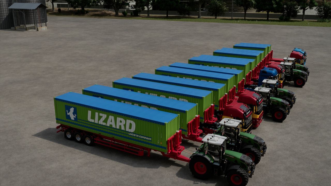 Remorque porte-conteneurs Fliegl pour Farming Simulator 25
