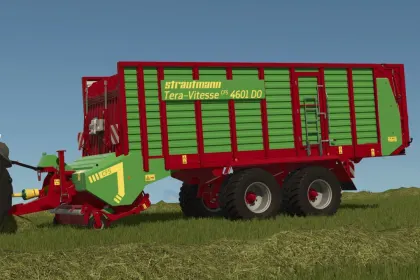 Remorque fourragère Strautmann Tera-Vitesse CFS 4601 DO pour FS 25 — 4