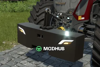 Obciążnik zderzak Selfmade Bumper 1900kg V1.0 do FS25 — 2