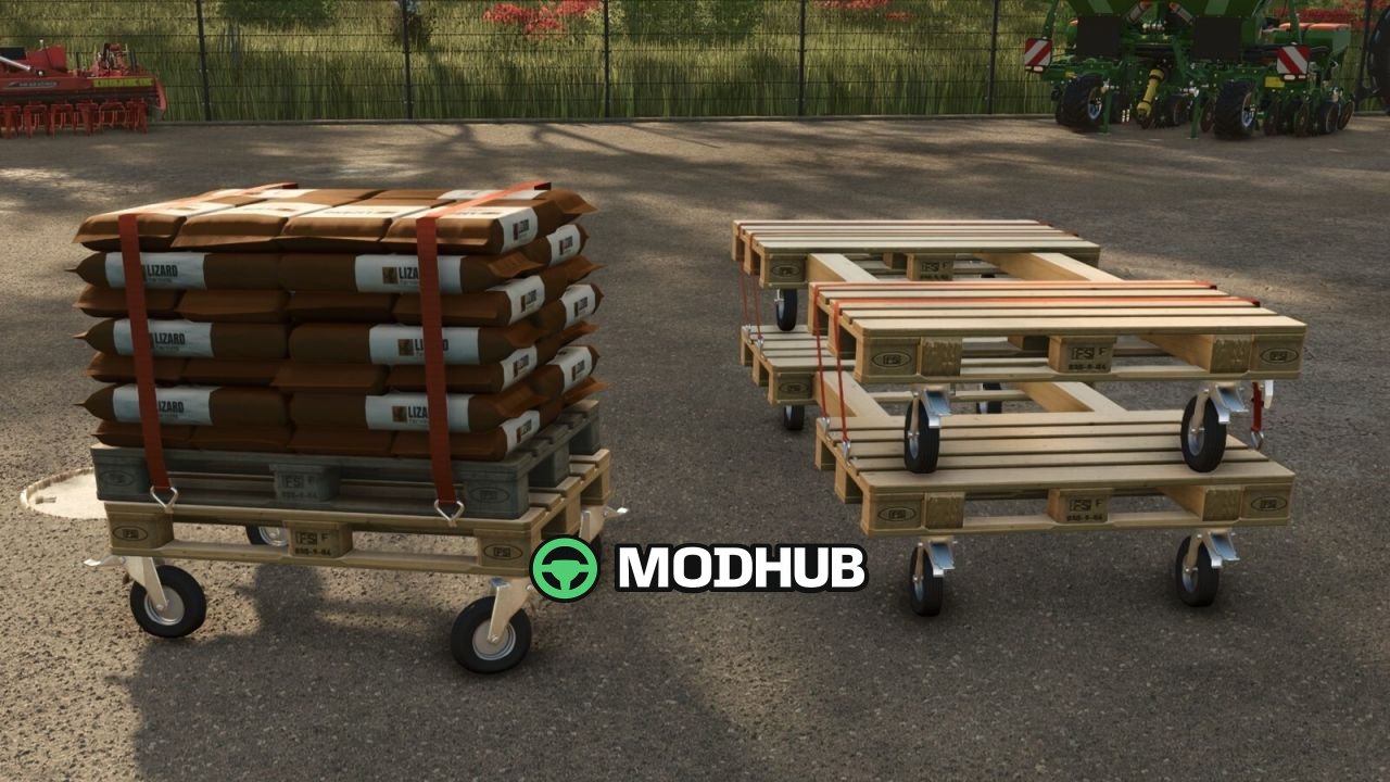 Przyczepa platformowa Lizard Platform Headertrailer V1.0 do FS25