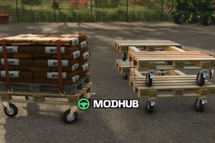 Przyczepa platformowa Lizard Platform Headertrailer V1.0 do FS25 — 2