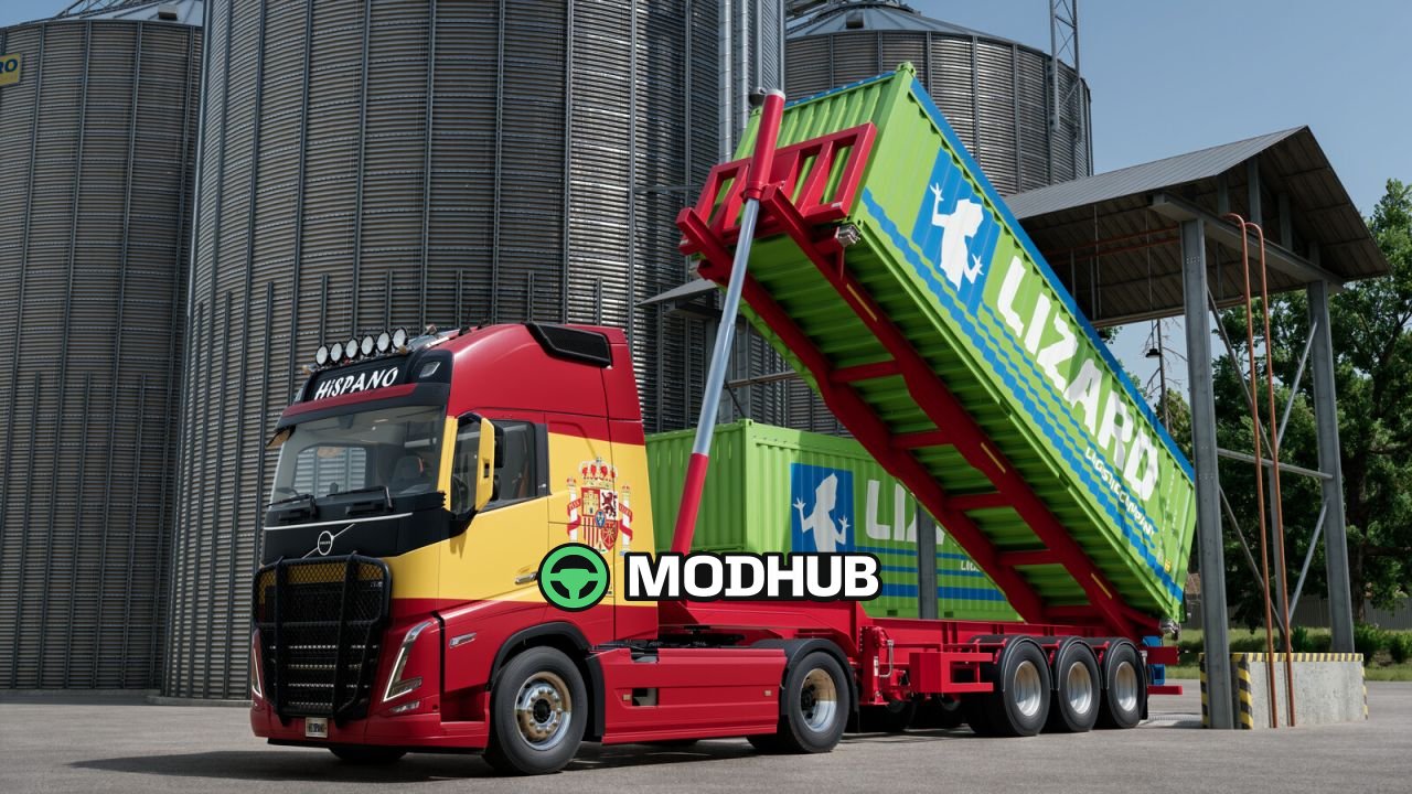 Причіп-контейнеровоз Fliegl Tipping Container v1.0 для FS25