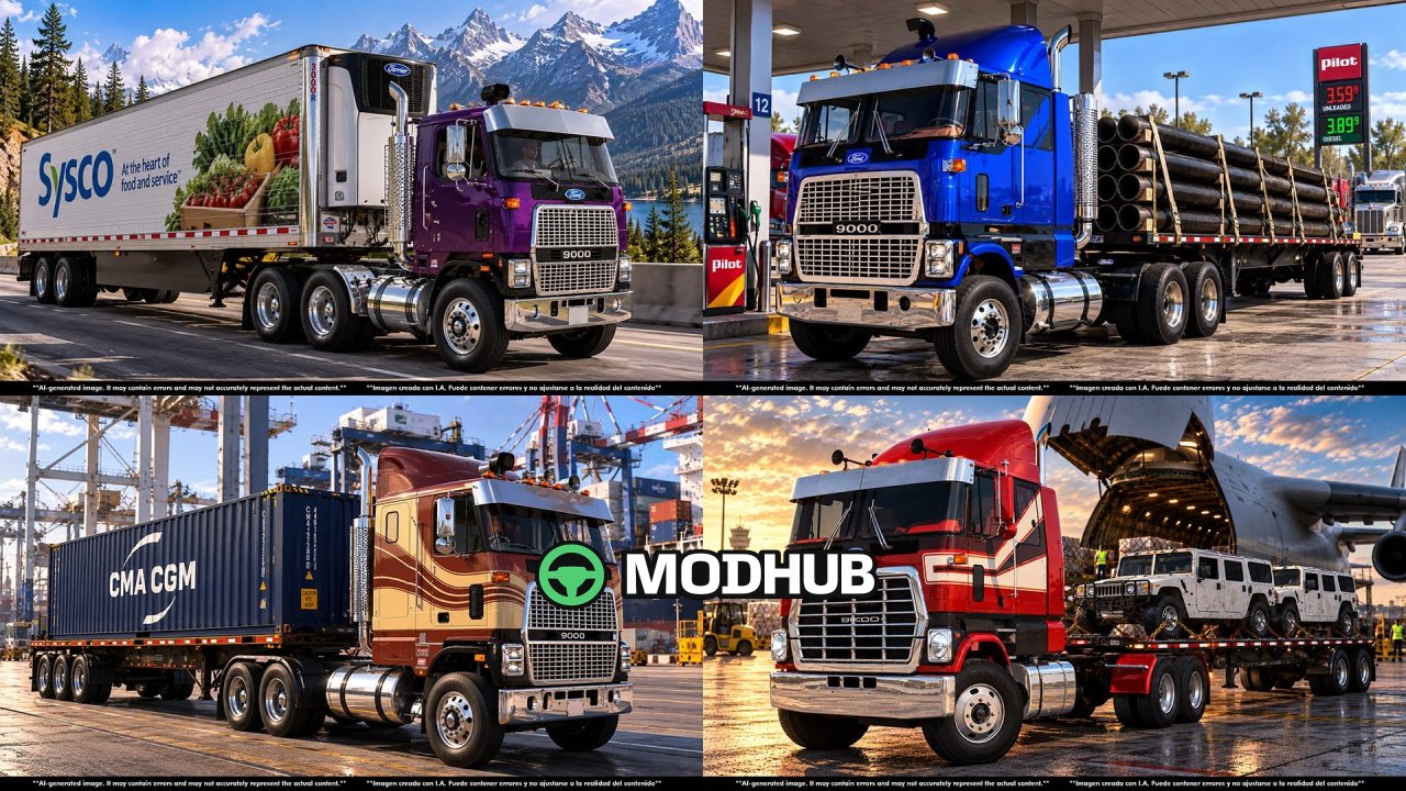 Вантажівка Ford CLT 9000 v2.0 для ETS2