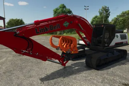 Leistungsstarker Bagger Case/Link-Belt 350 für FS25 – Räumung und Erdarbeiten