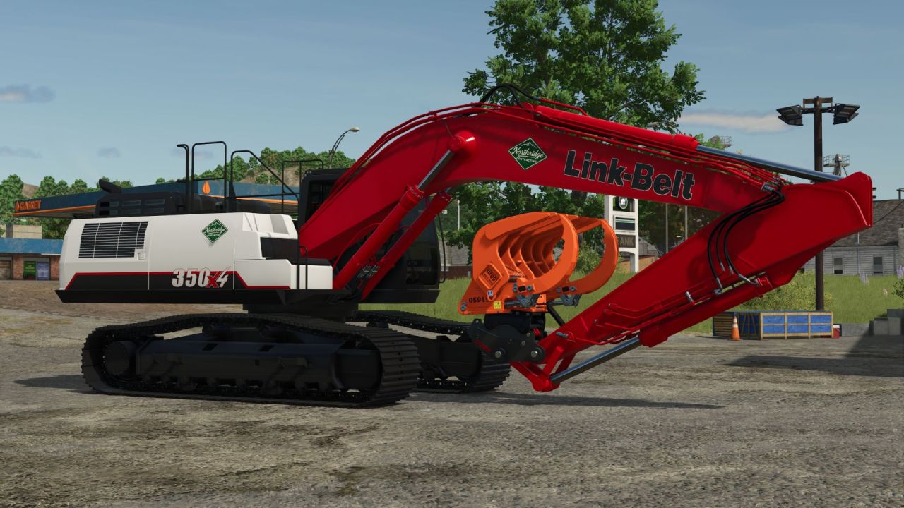 Leistungsstarker Bagger Case/Link-Belt 350 für FS25 – Räumung und Erdarbeiten