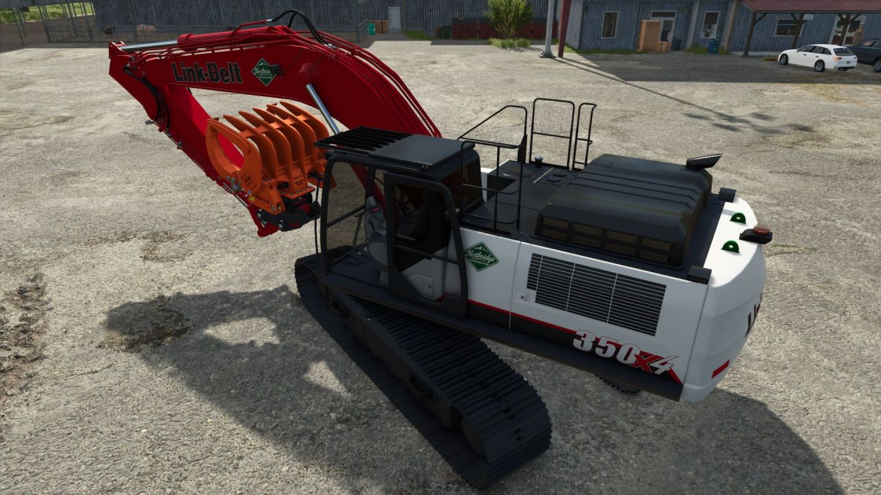 Leistungsstarker Bagger Case/Link-Belt 350 für FS25 – Räumung und Erdarbeiten