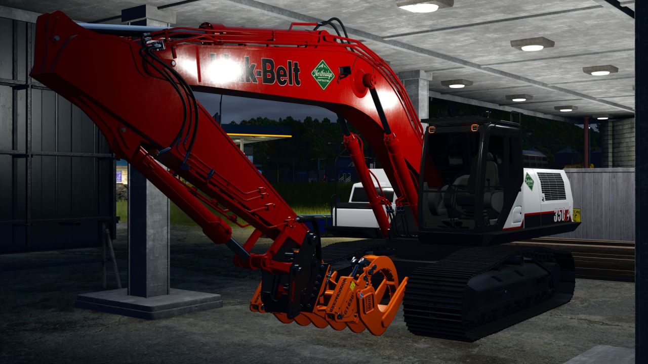 Leistungsstarker Bagger Case/Link-Belt 350 für FS25 – Räumung und Erdarbeiten