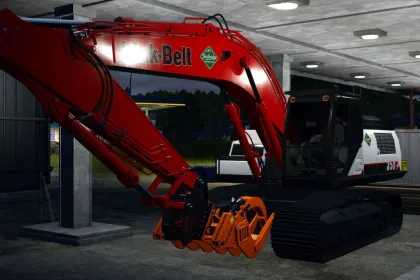 Leistungsstarker Bagger Case/Link-Belt 350 für FS25 – Räumung und Erdarbeiten — 4