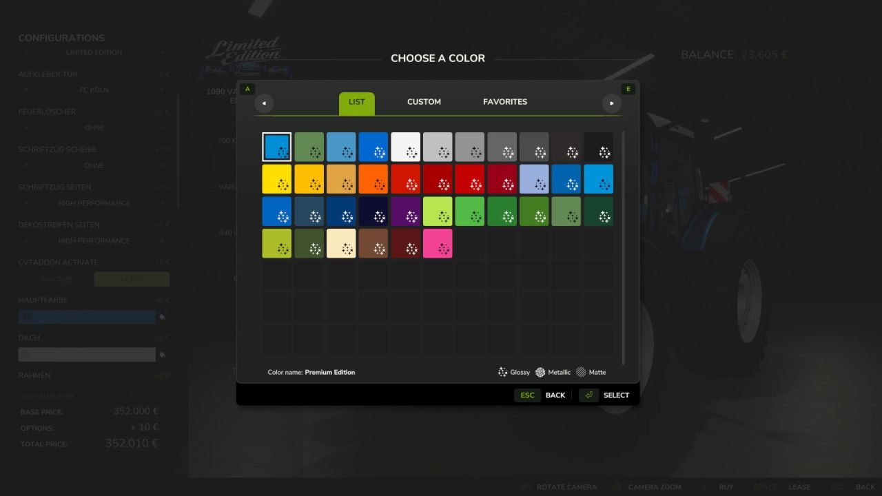 Fendt Vario 1090 Limited Edition Tractor voor Farming Simulator 25