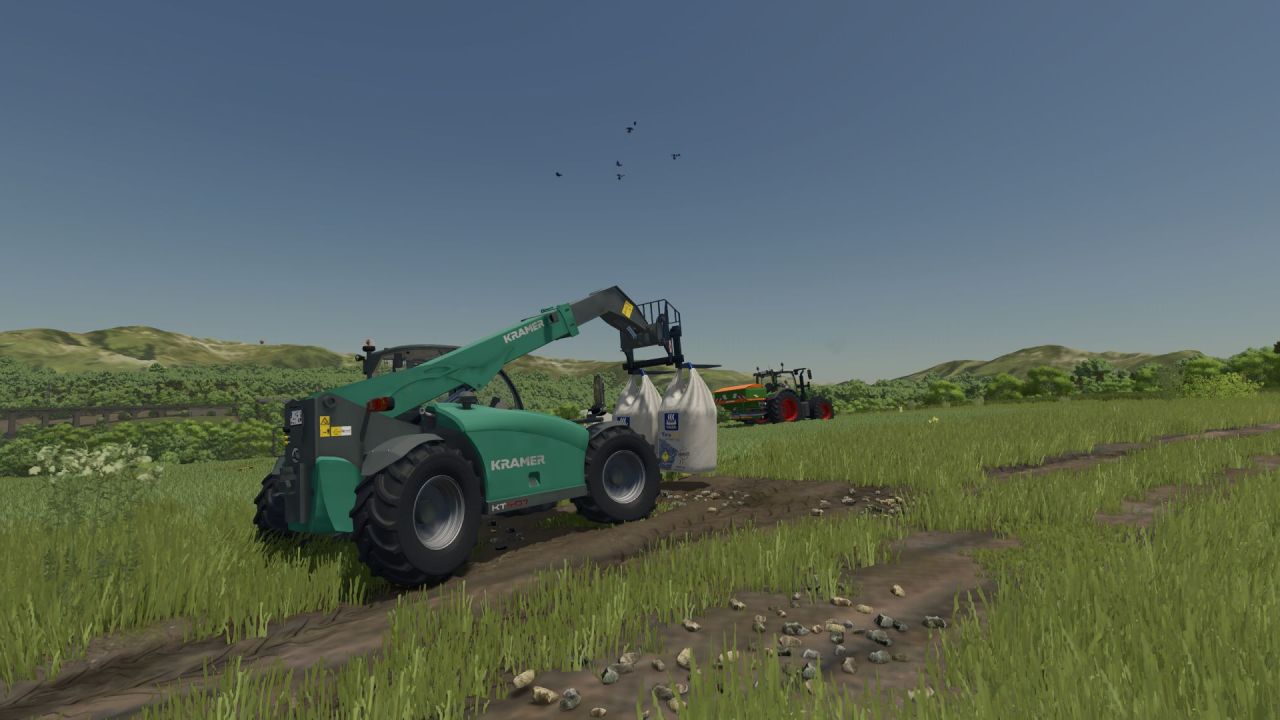 Leistungsstarker Teleskoplader Kramer KT407 für Farming Simulator 25 - Screenshots