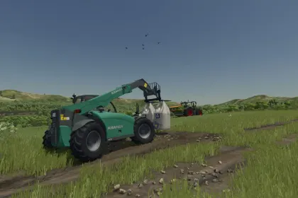Leistungsstarker Teleskoplader Kramer KT407 für Farming Simulator 25 — 2