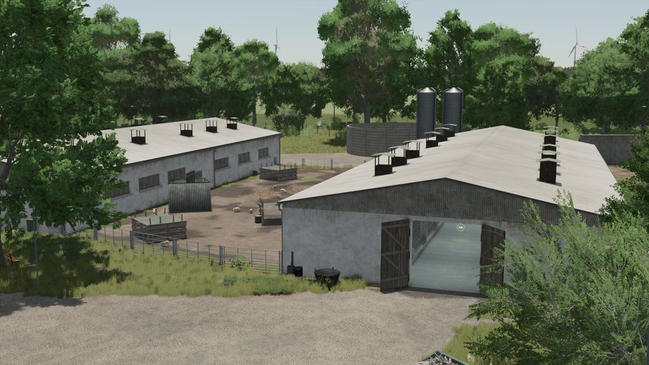 Varkensboerderij gebouwenpakket voor Farming Simulator 25