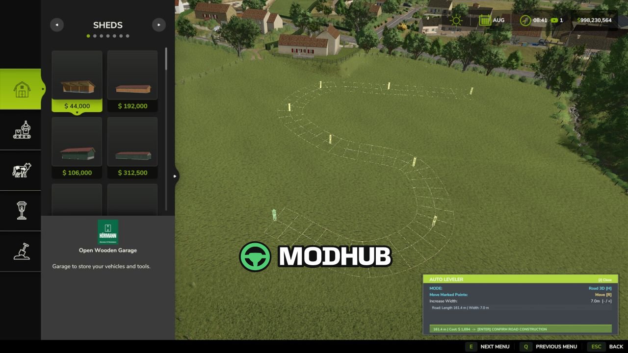 Auto Leveler – Terraformer voor landschap, hellingen en wegen V1.1 voor FS25