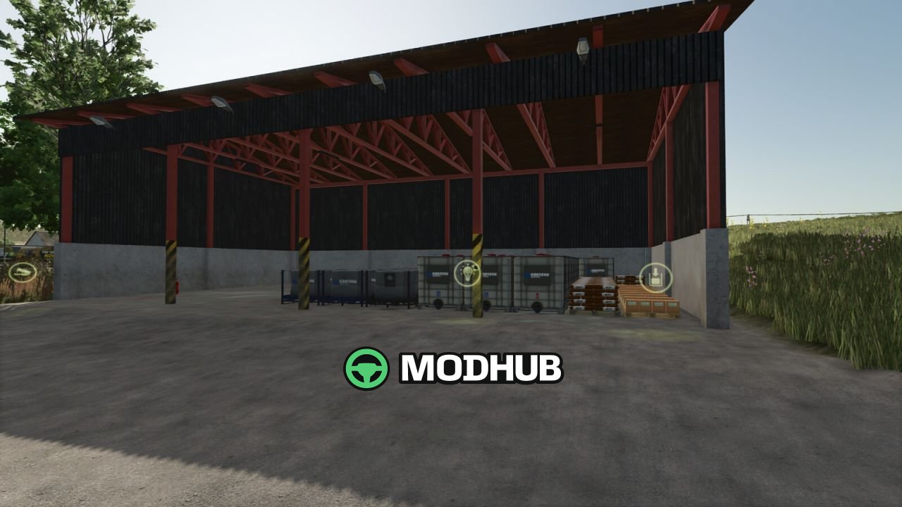 Stalen loodsenpakket Steel Sheds Pack V1.0.0.2 voor FS25