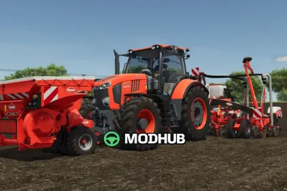 Kubota M7 US/EU V1.0.0.1 Tractor voor FS25 — 2