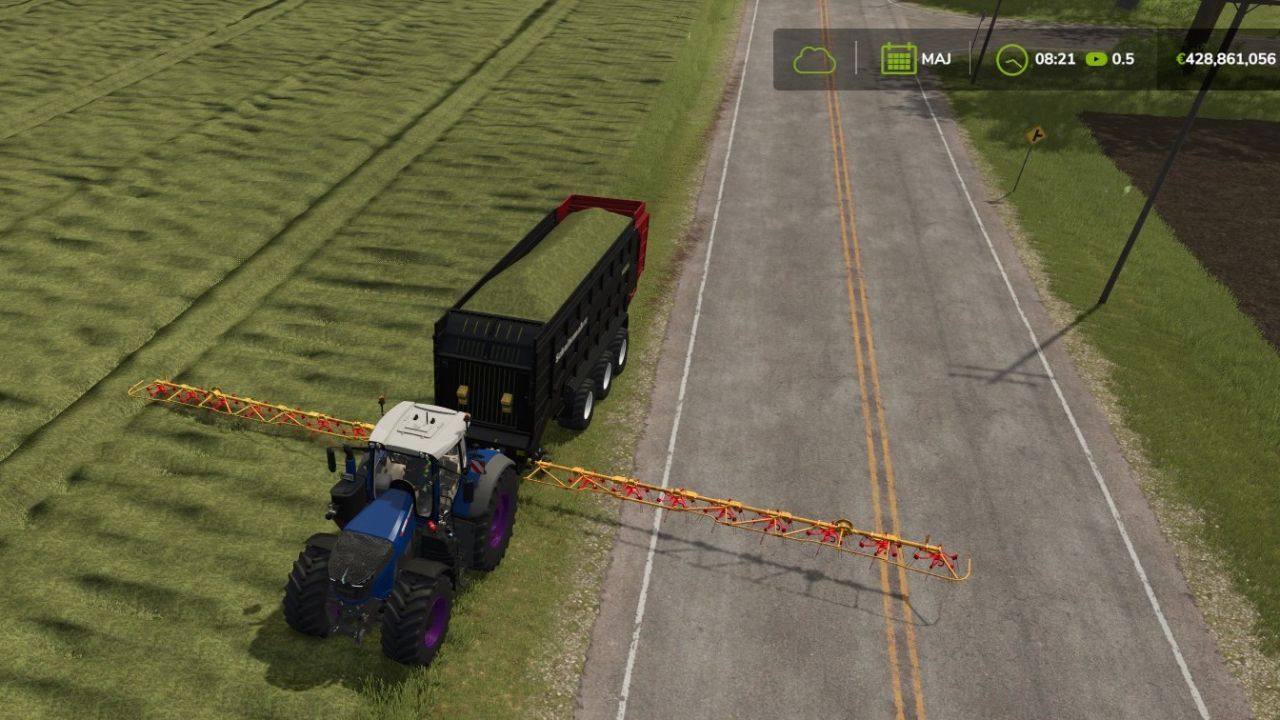 Schuitemaker Rapide 8400 Windrow-aanhanger voor Farming Simulator 25