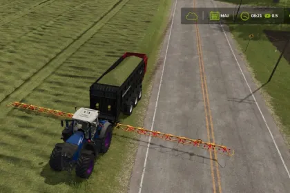 Schuitemaker Rapide 8400 Windrow-aanhanger voor Farming Simulator 25 — 4