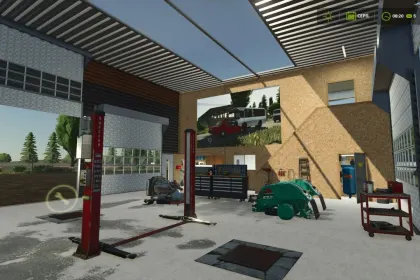 Large Workshop for Farming Simulator 25 — Lift, Decor and Convenient Service — 6