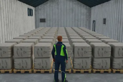 Pakket loodsen voor balen en pallets 2000 plaatsen FS25 — 3