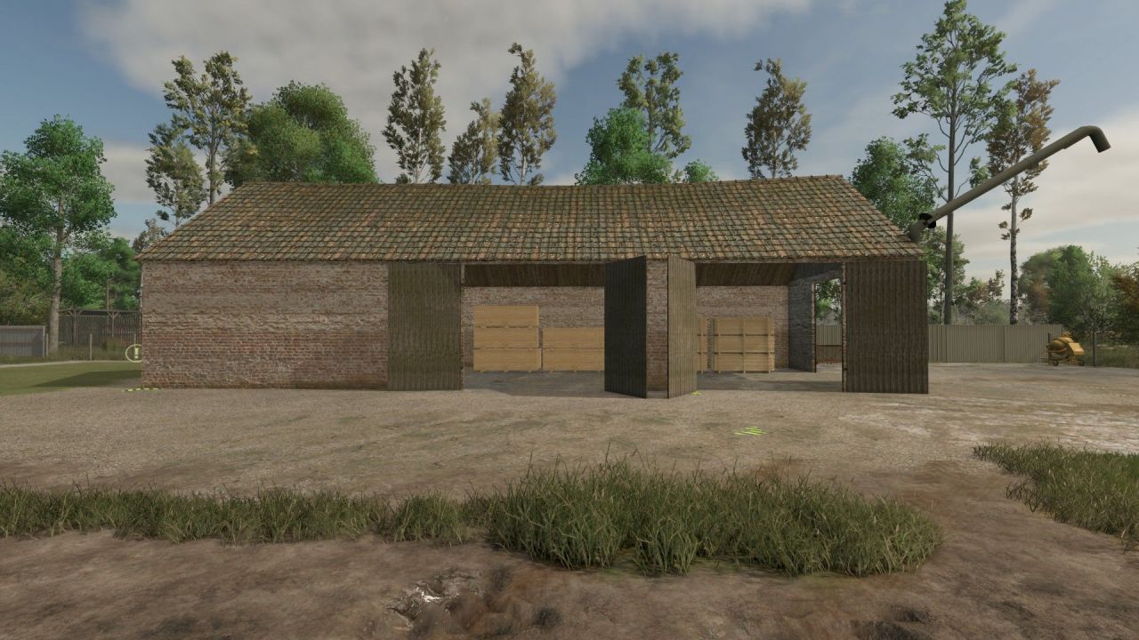 Oude schuur met houtzagerij voor Farming Simulator 25