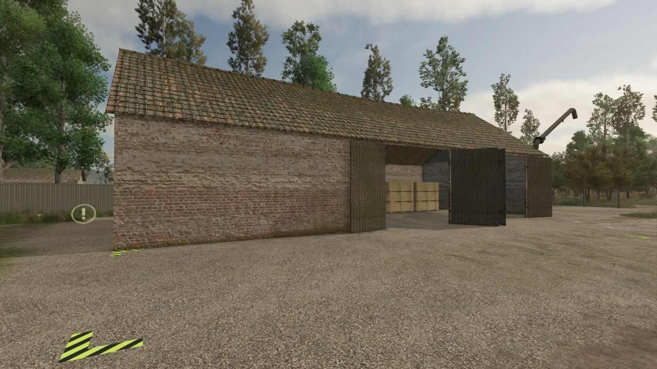 Oude schuur met houtzagerij voor Farming Simulator 25