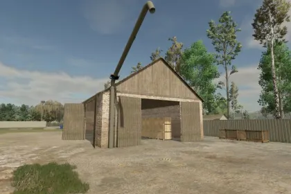 Oude schuur met houtzagerij voor Farming Simulator 25 — 5