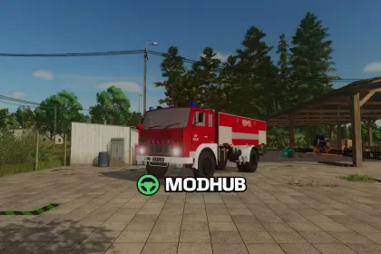Brandweerwagen Jelcz 317 GCBA 6/32 OSP Piecki voor FS25 — 2