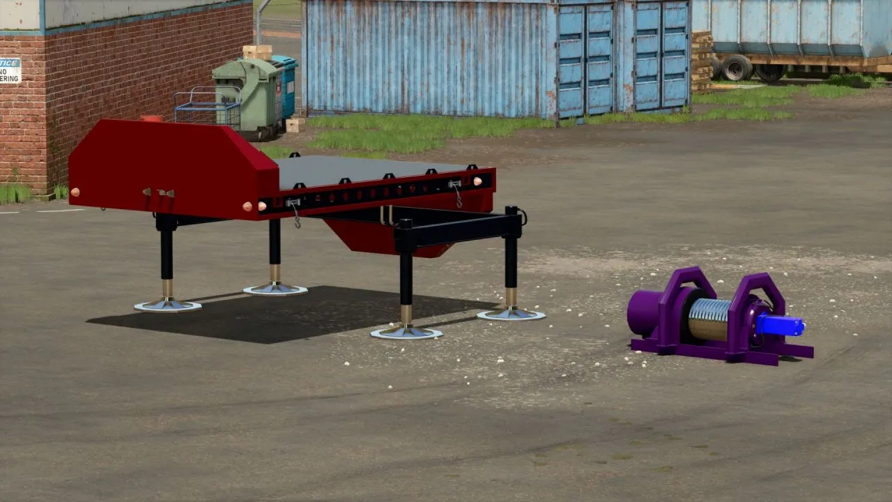 Ефективний Logging Winch & Platform — Лебідка та Платформа для Лісозаготівлі у FS25