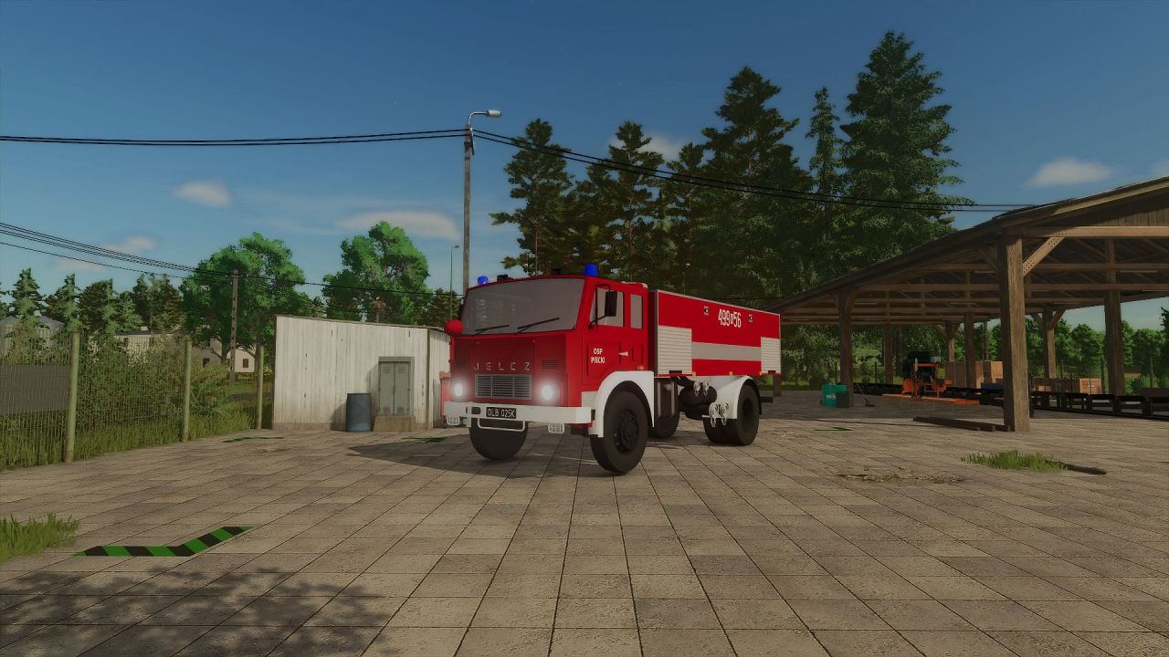 Camion de pompiers Jelcz 317 GCBA 6/32 pour Farming Simulator 25