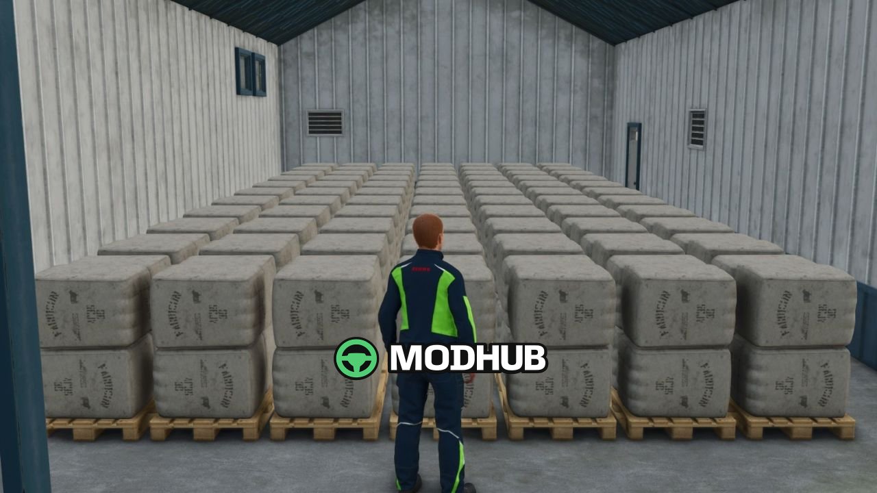 Pakket loodsen voor balen en pallets – 2000 pallets V1.0 voor FS25
