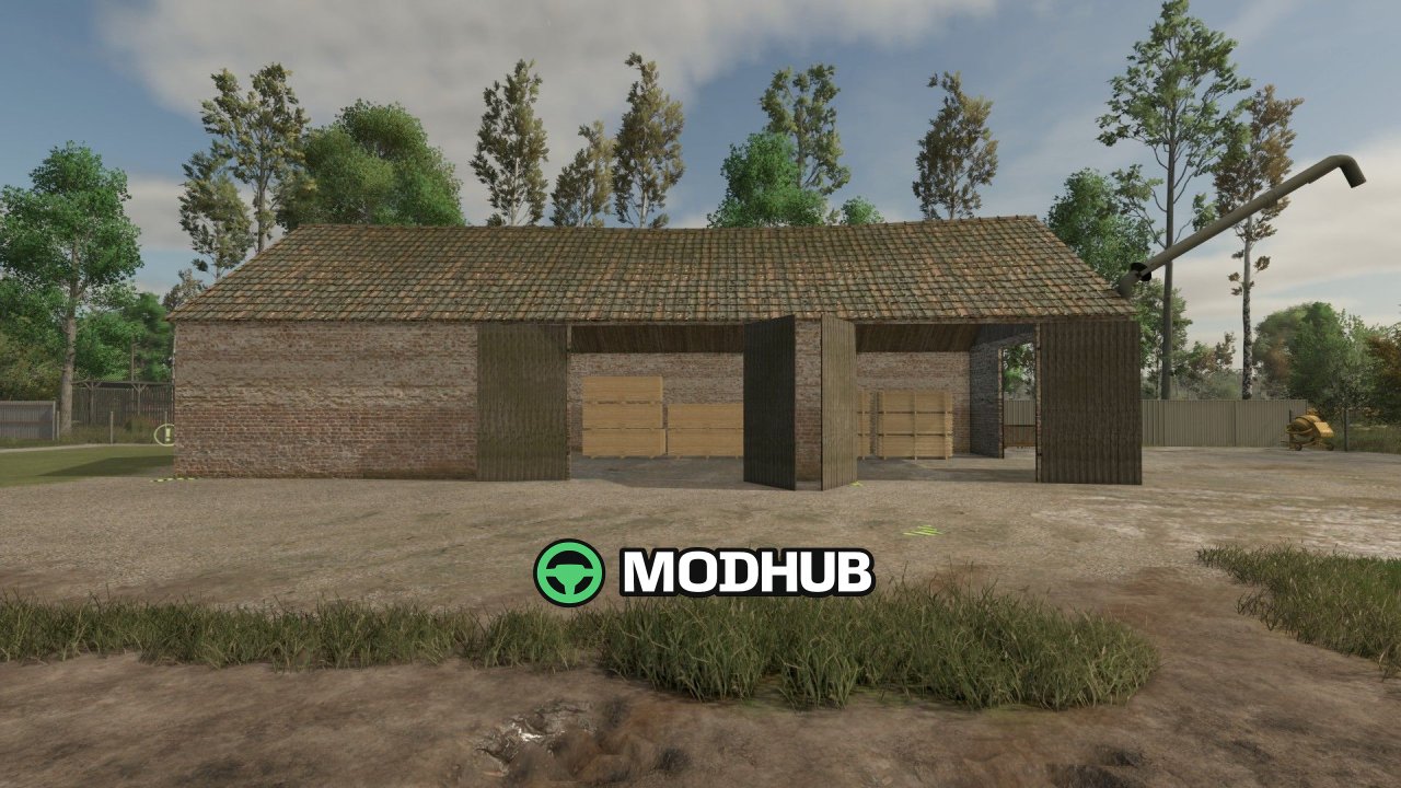 Oude schuur met zagerij V1.0 voor FS25
