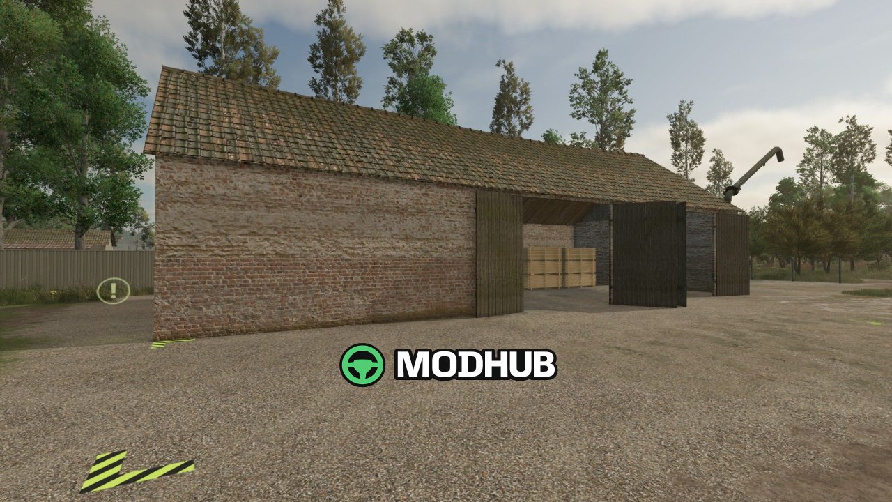 Oude schuur met zagerij V1.0 voor FS25