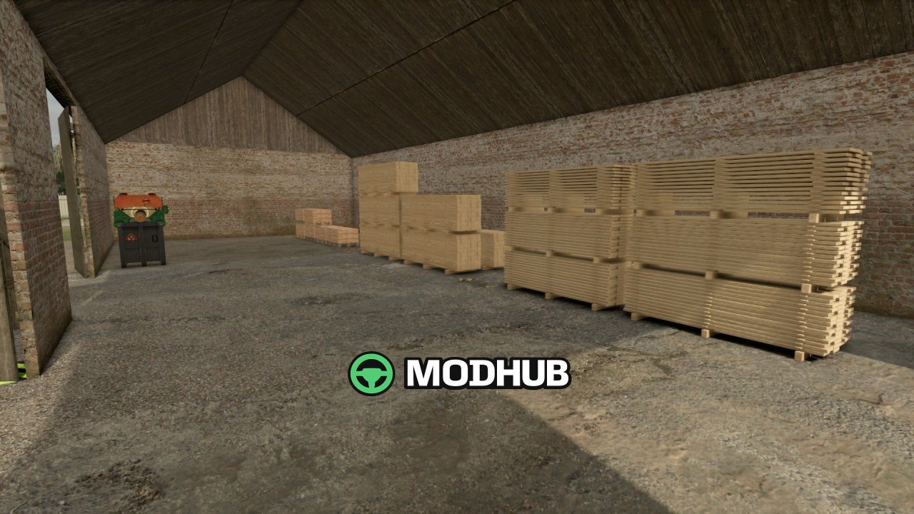 Oude schuur met zagerij V1.0 voor FS25