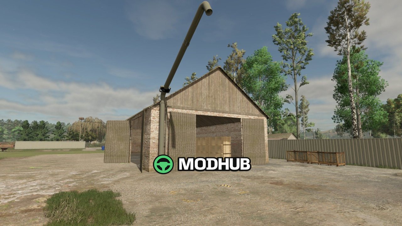 Oude schuur met zagerij V1.0 voor FS25