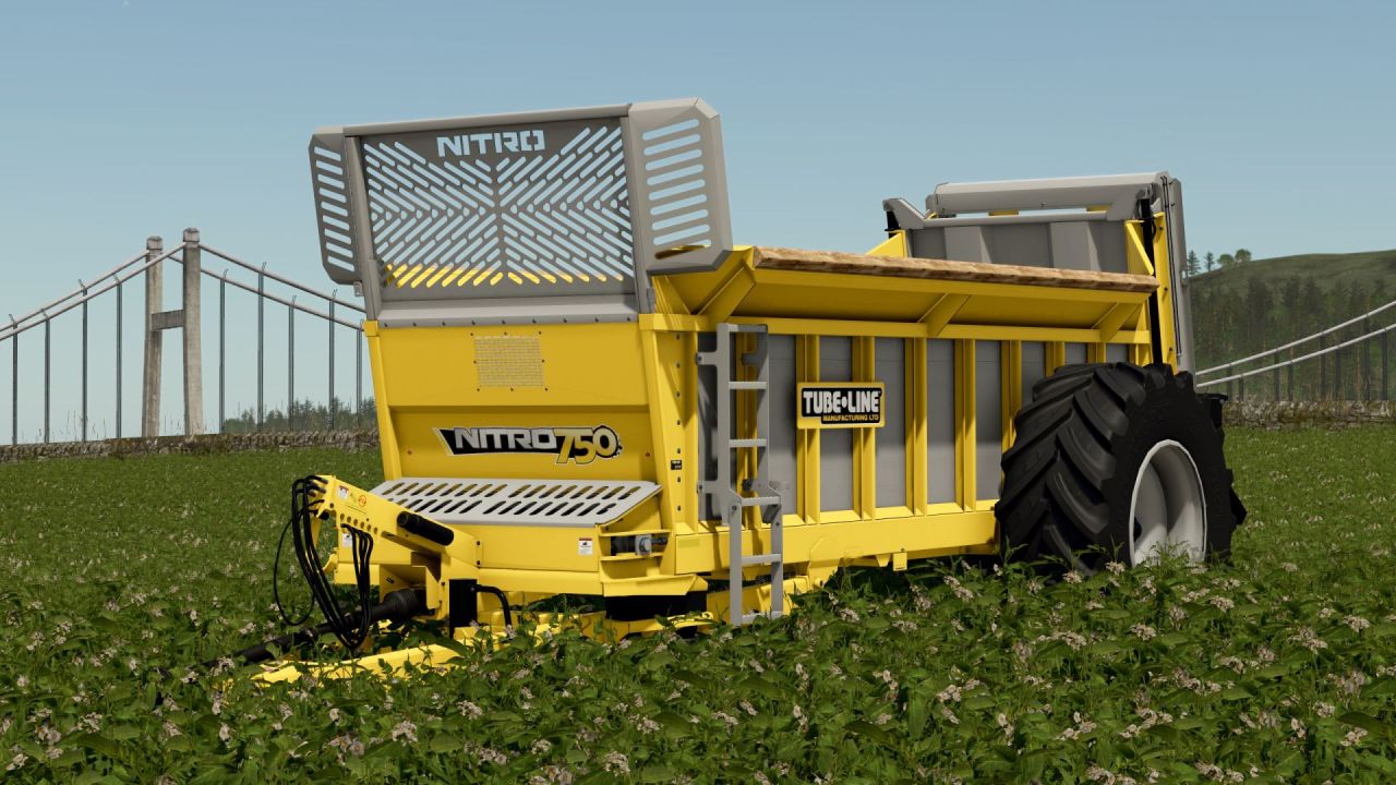 Ефективний Розкидач Гною Tubeline Nitro 750 (19 381 л) для Farming Simulator 25